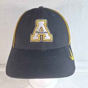 Nike Dri-Fit Appalachian State Mountaineers Hat Cap Strapback Swoosh Black